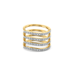 Quatre Row - Lab Diamond Cocktail Ring