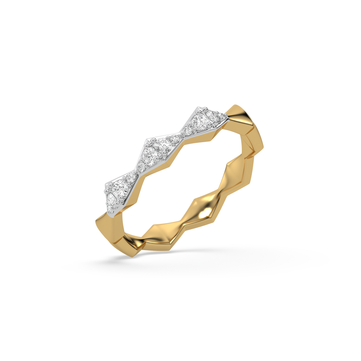 Radiance Edge - 18kt Gold Vermeil Lab Grown Diamond Ring