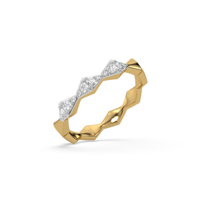 Radiance Edge - 18kt Gold Vermeil Lab Grown Diamond Ring
