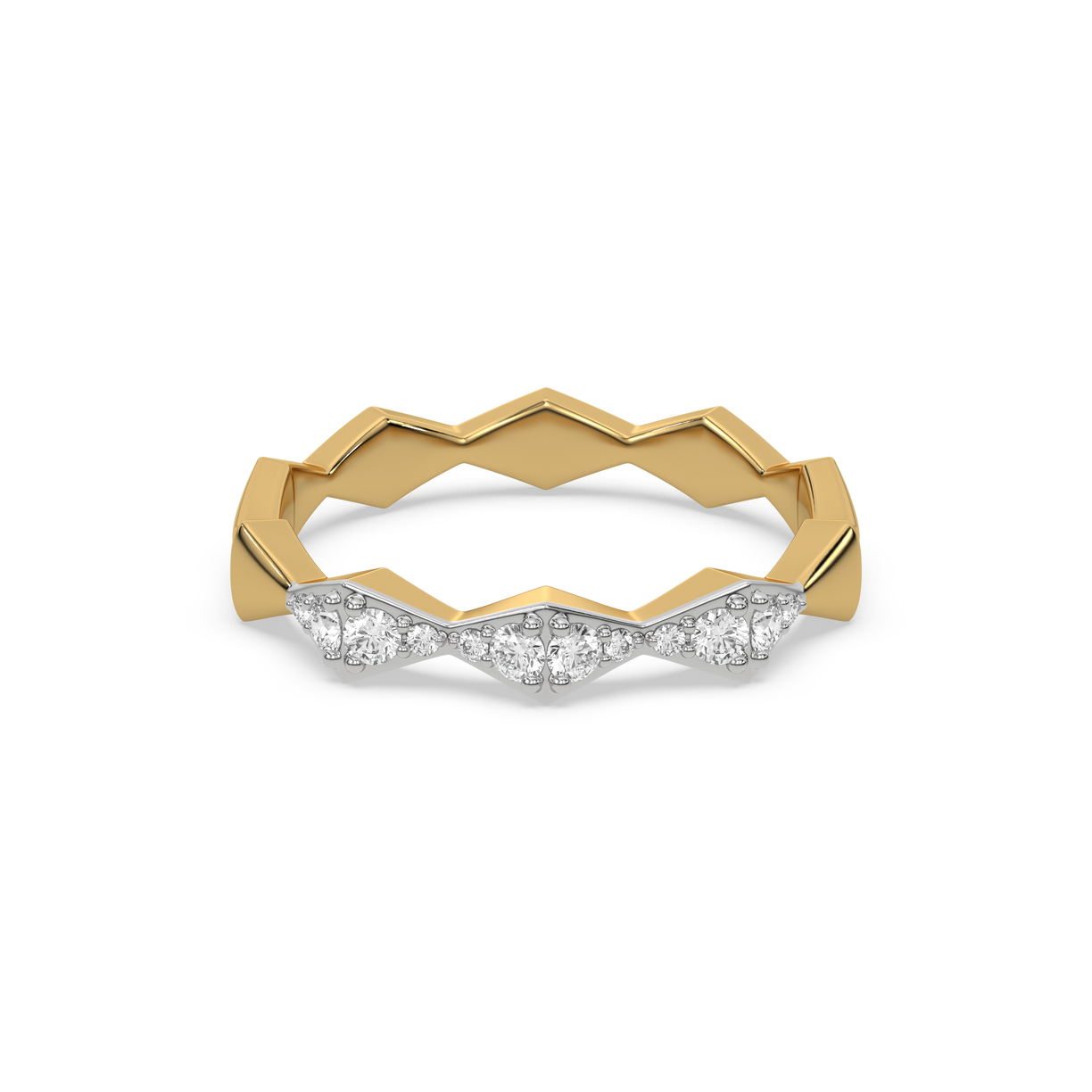 Radiance Edge - 18kt Gold Vermeil Lab Grown Diamond Ring