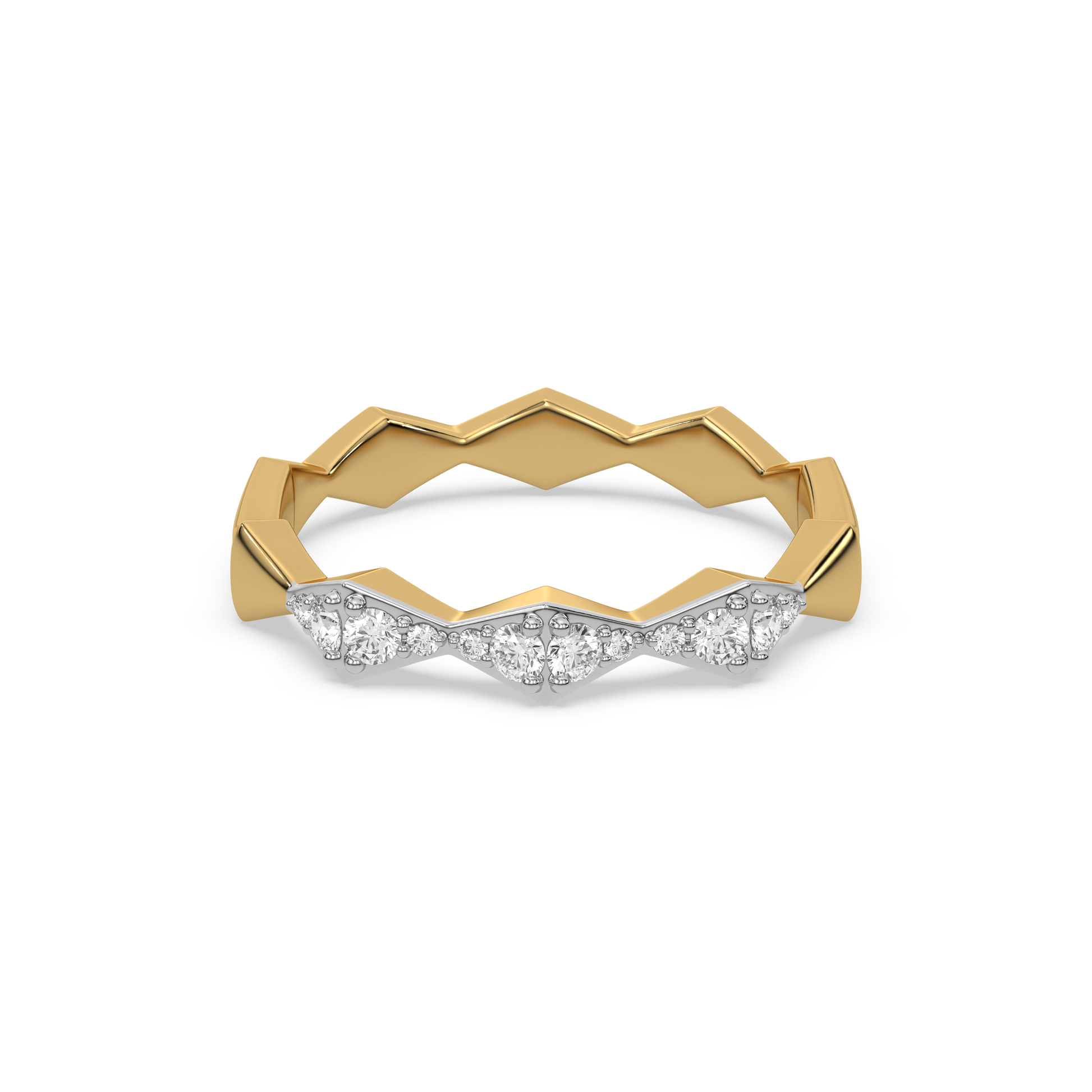 Radiance Edge - 18kt Gold Vermeil Lab Grown Diamond Ring