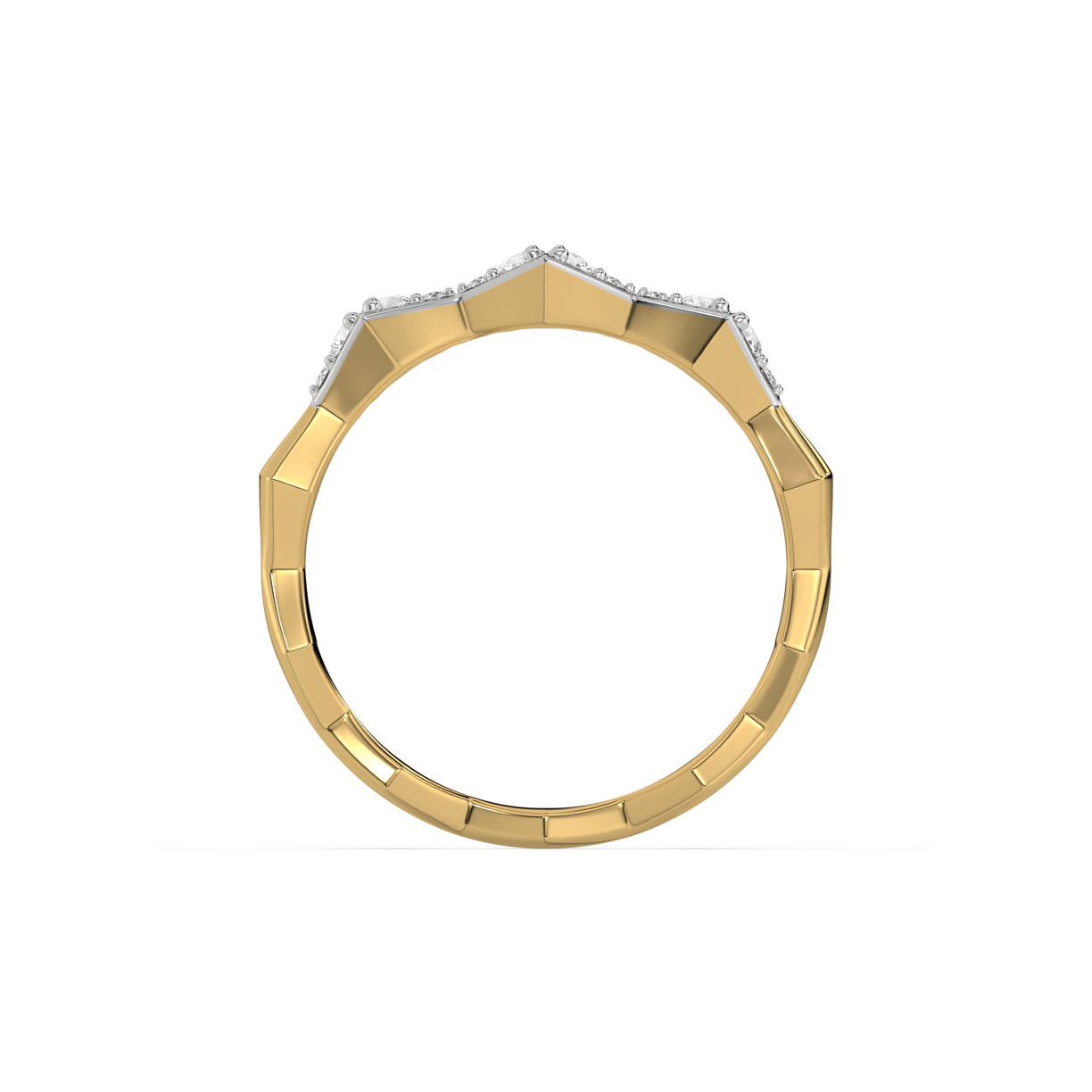 Radiance Edge - 18kt Gold Vermeil Lab Grown Diamond Ring