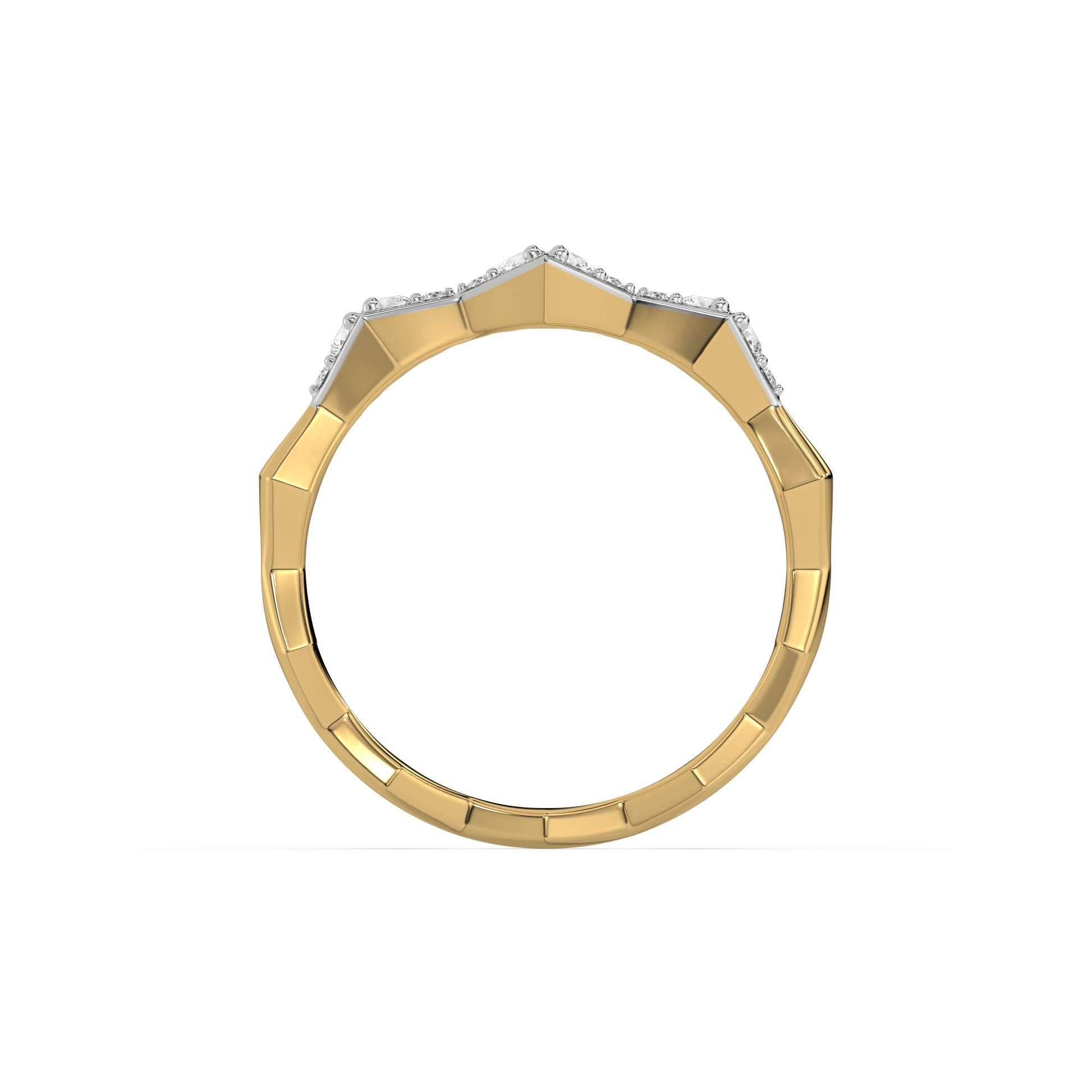 Radiance Edge - 18kt Gold Vermeil Lab Grown Diamond Ring