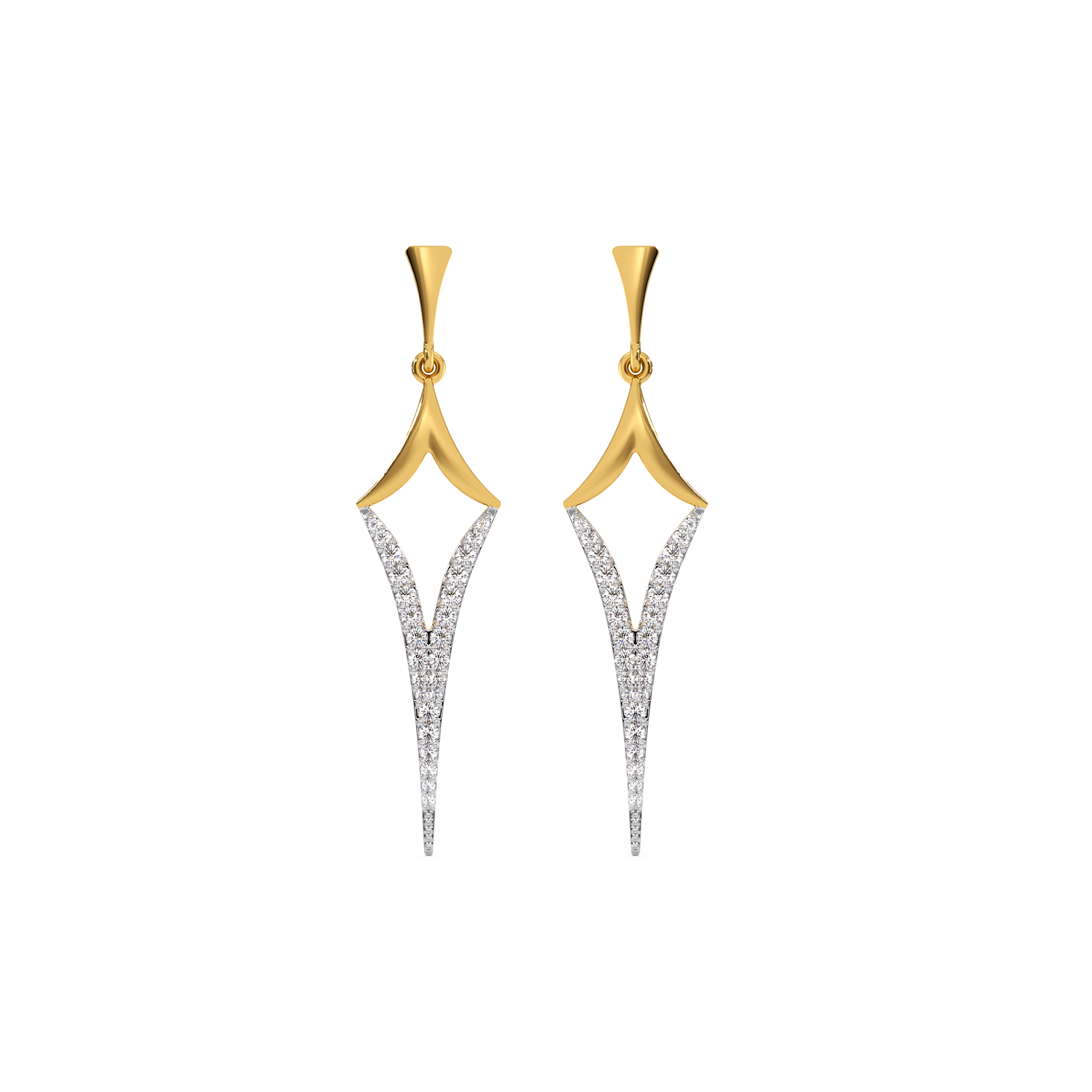 Rebel Drop - 18kt Gold Vermeil Lab Grown Diamond Earrings