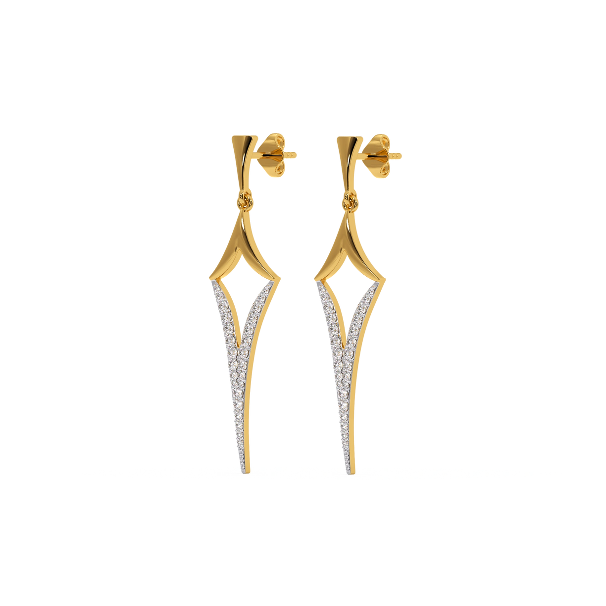 Rebel - Lab Diamond Drop Earrings