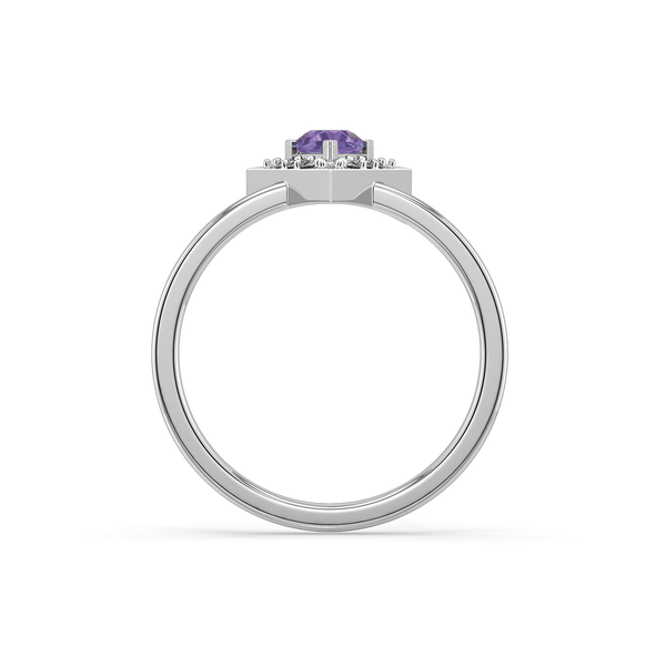 Lukson Ultra Violet Glow Lab Grown Diamond Ring Online