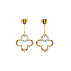 Lucky Bloom Drops - Lab Diamond Earrings