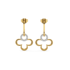 Lucky Bloom Drops - Lab Diamond Earrings