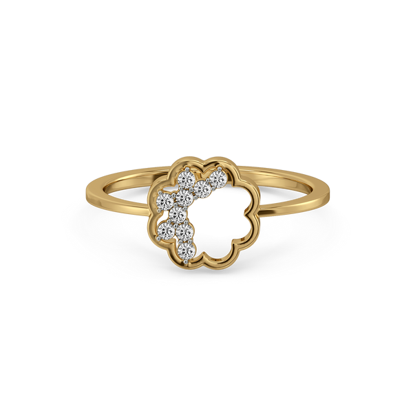 Lukson Daisy Dust Lab Grown Diamond Ring in India