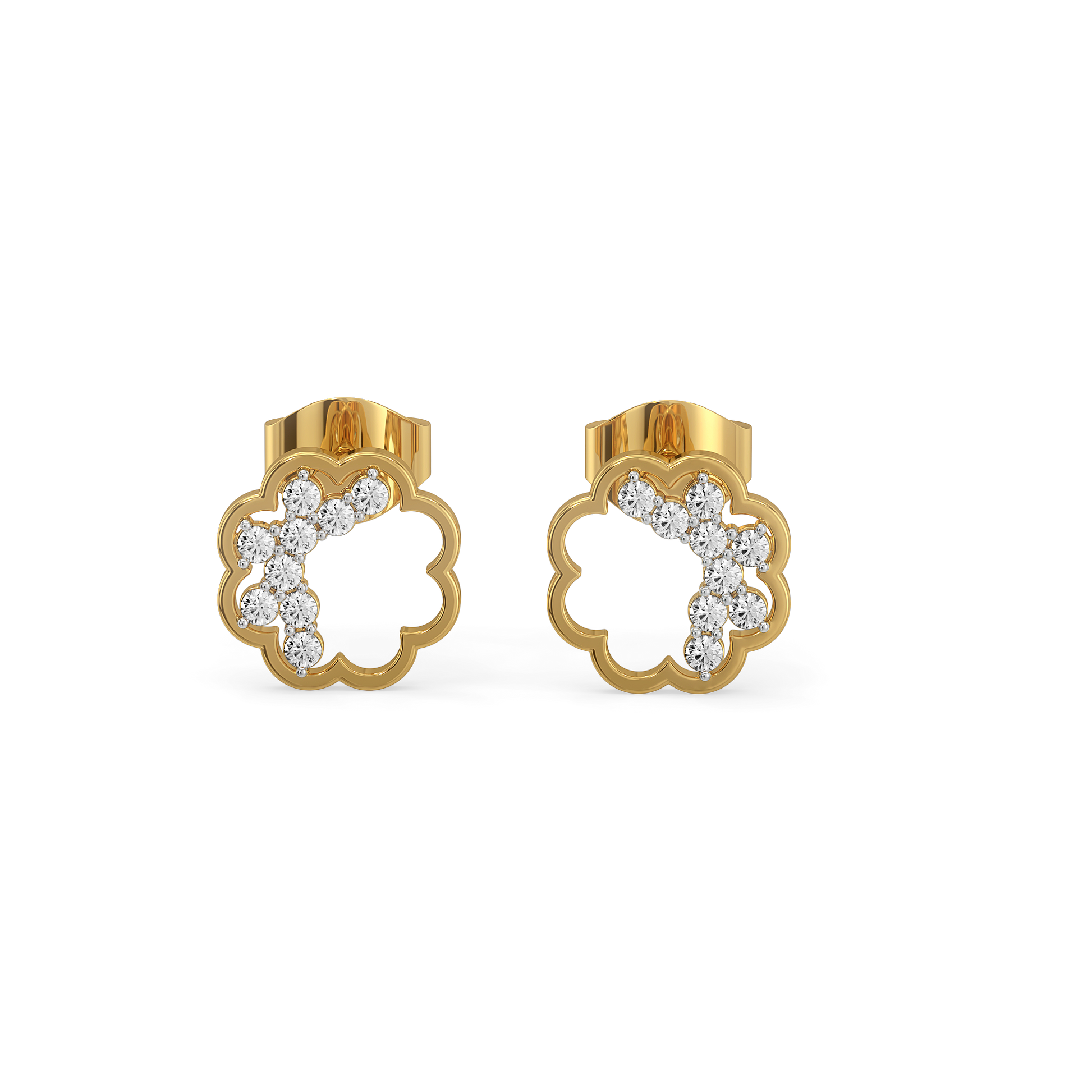 Daisy Dust Studs - Lab Diamond Earrings