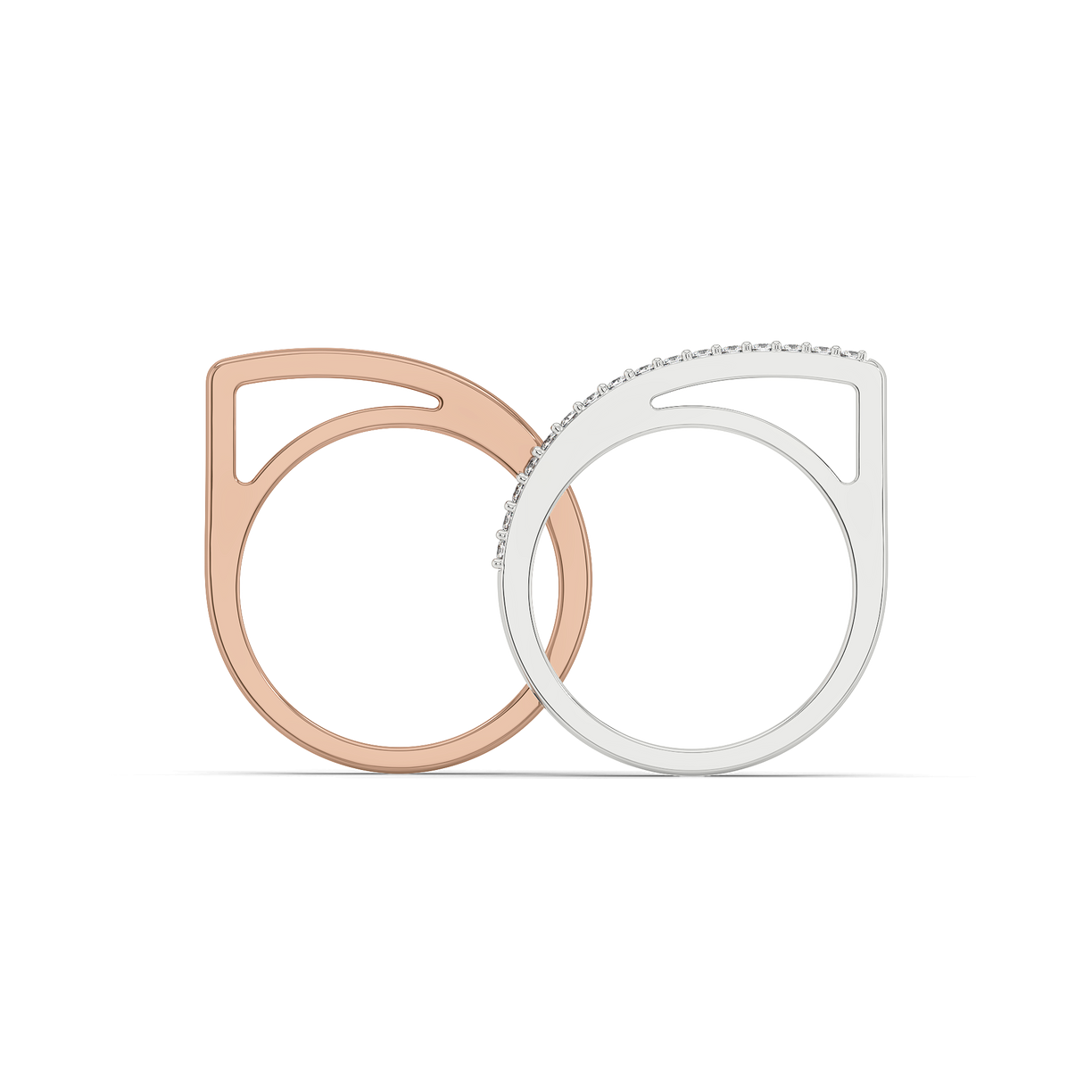 Rosé All Day Stack Ring-18kt Rose Gold Vermeil Lab Grown Diamond Ring