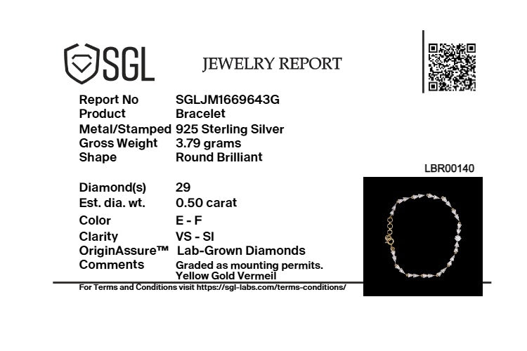 Majestic Arc - Lab Diamond Solitaire Bracelet