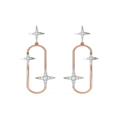 Shooting Star - Lab Diamond Drop Earrings