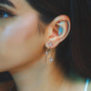 Lab grown diamond drop star earrings - Lukson