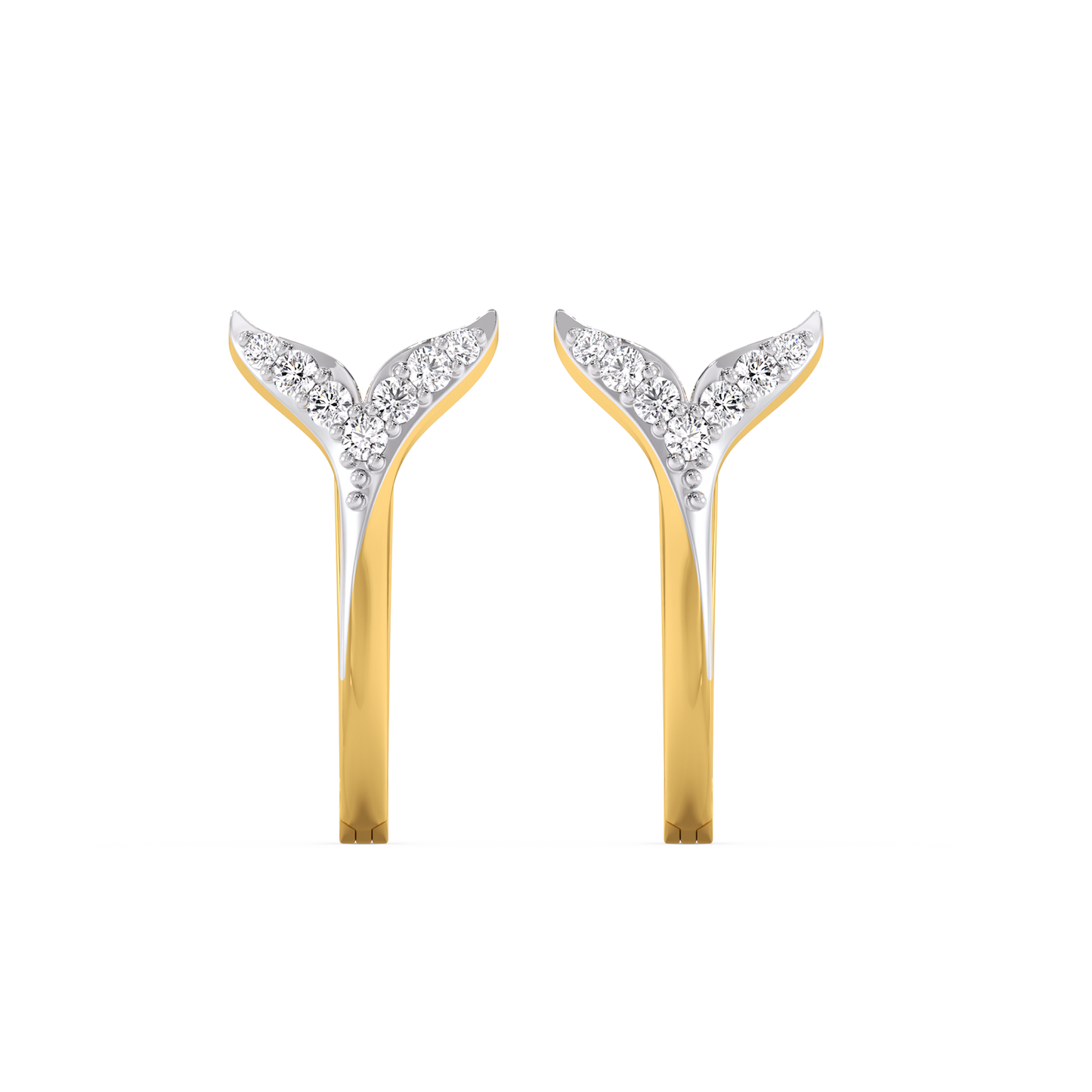 Siren Embrace Huggies - 18kt Vermeil Gold Plating Lab Grown Diamond Earrings