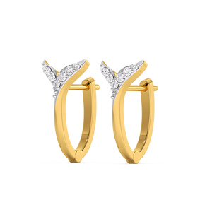 Siren Embrace Huggies - Lab Diamond Earrings