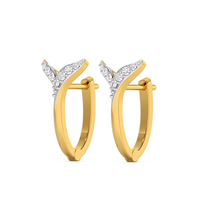 Siren Embrace Huggies - Lab Diamond Earrings