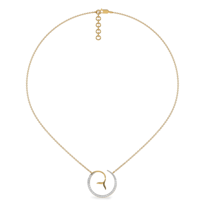 Siren’s Whisper Pendant -18kt Gold Vermeil Lab Grown Diamond Necklace
