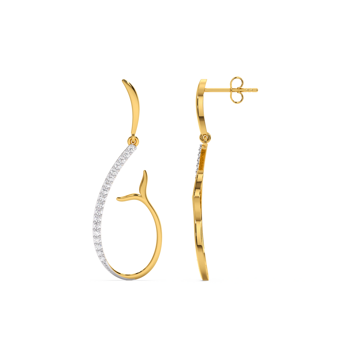 Siren’s Whisper - Lab Diamond Drop Earrings