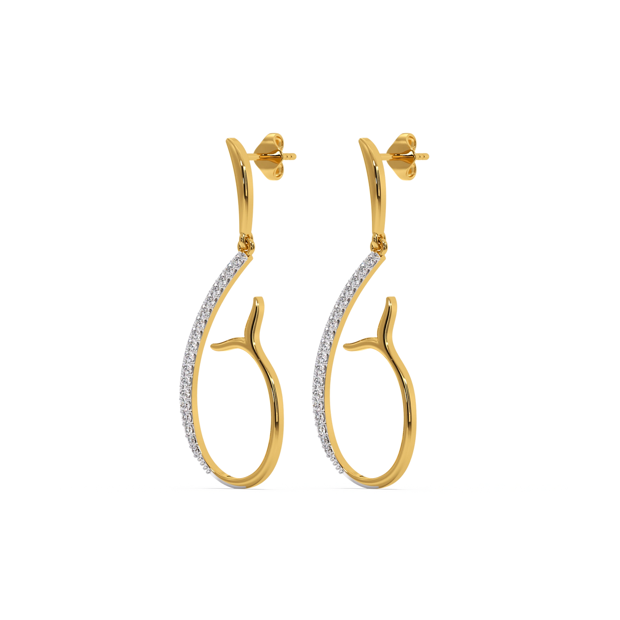 Siren’s Whisper - Lab Diamond Drop Earrings