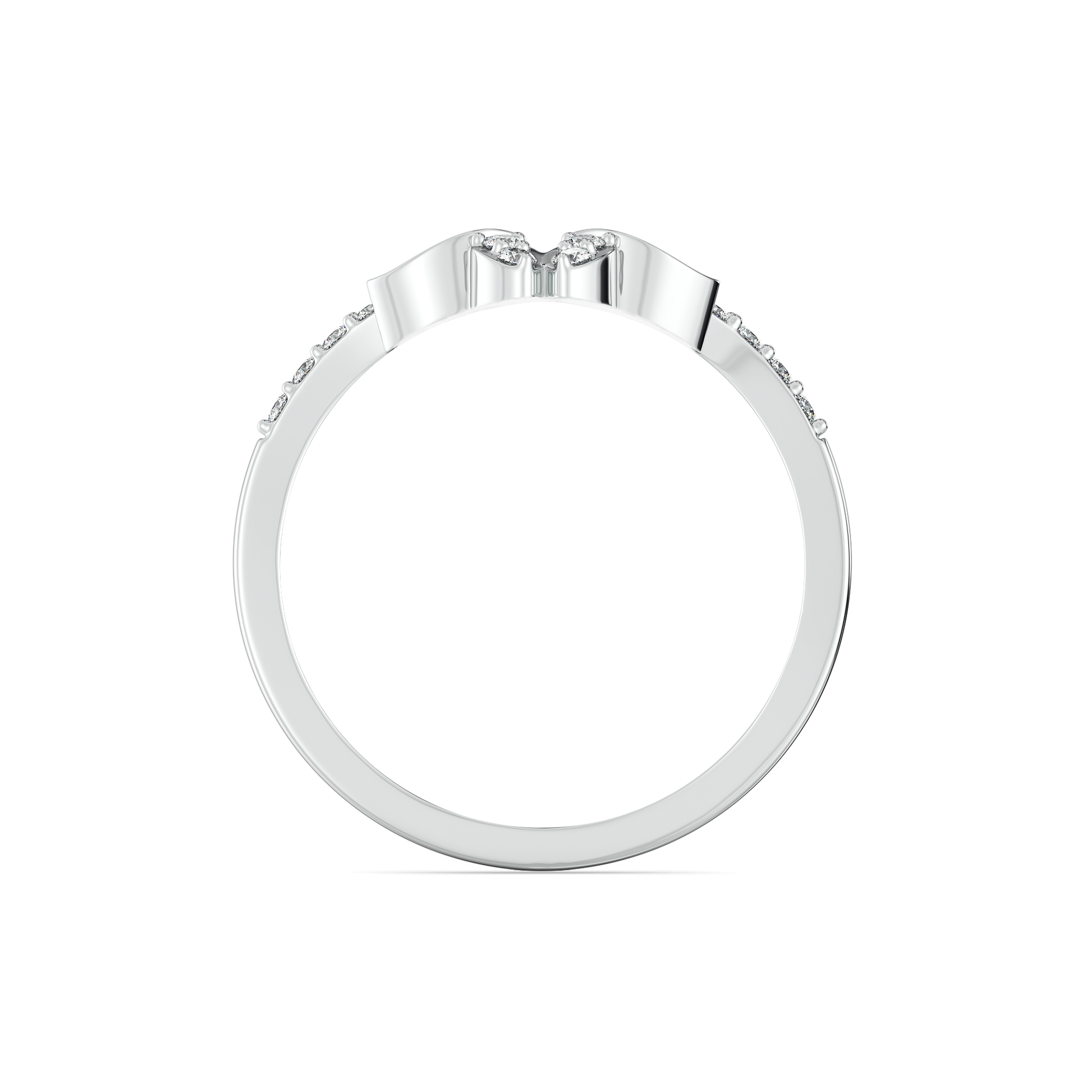 Sky Blossom Fashion Ring-925 Sterling Silver Lab Grown Diamond Ring