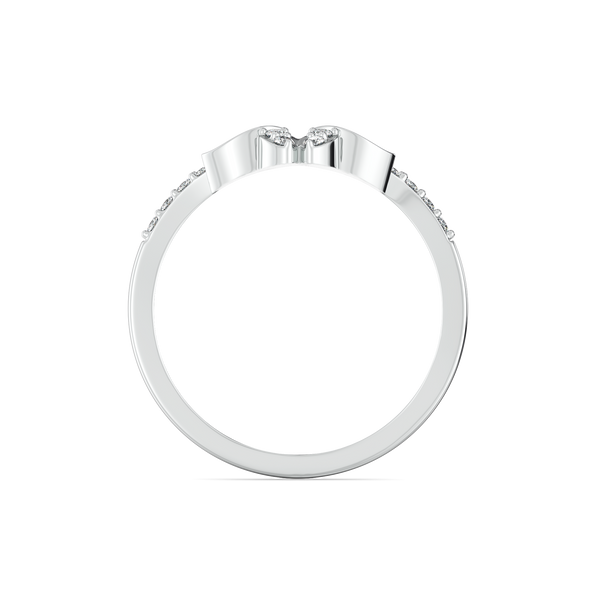 Lukson 925 Sterling Silver Lab Grown Diamond Fashion Ring for Women