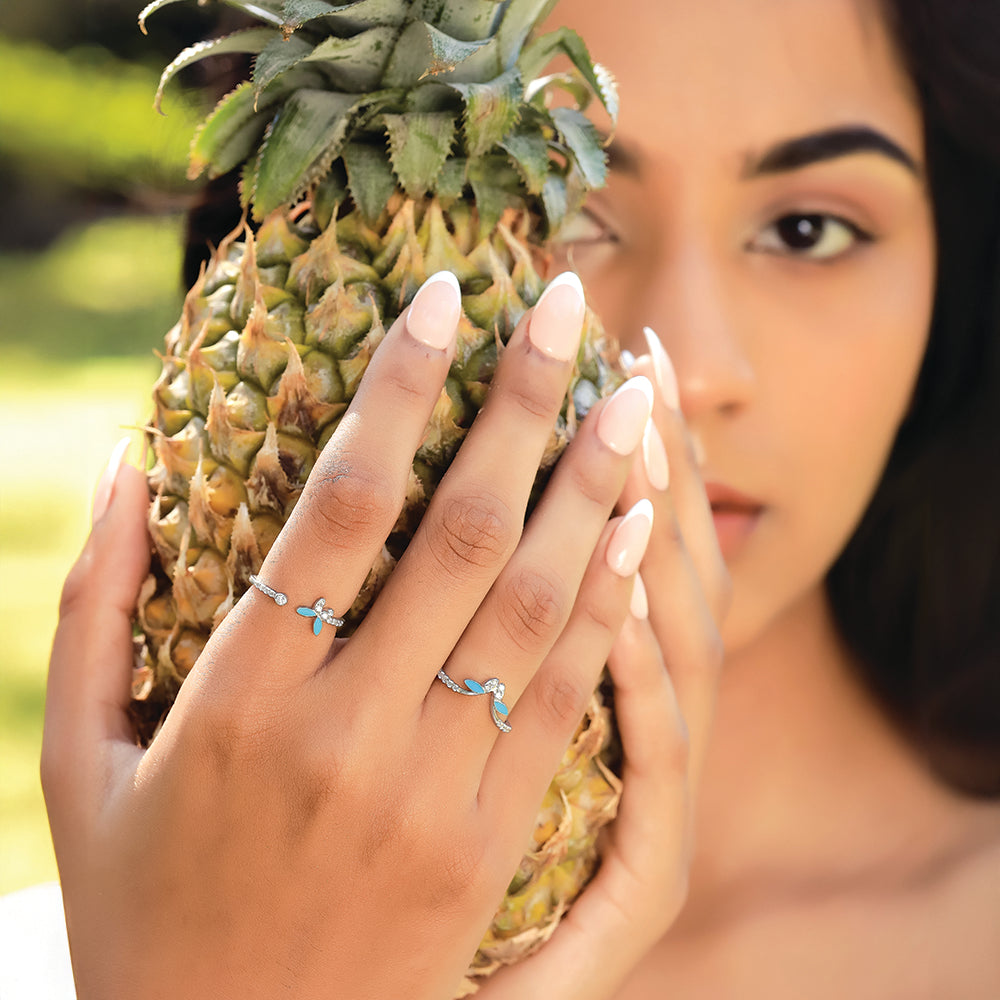 Sky Blossom Fashion Ring-925 Sterling Silver Lab Grown Diamond Ring