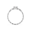 Sway in Pear Pure Gold Lab Diamond Solitaire Ring - Top View