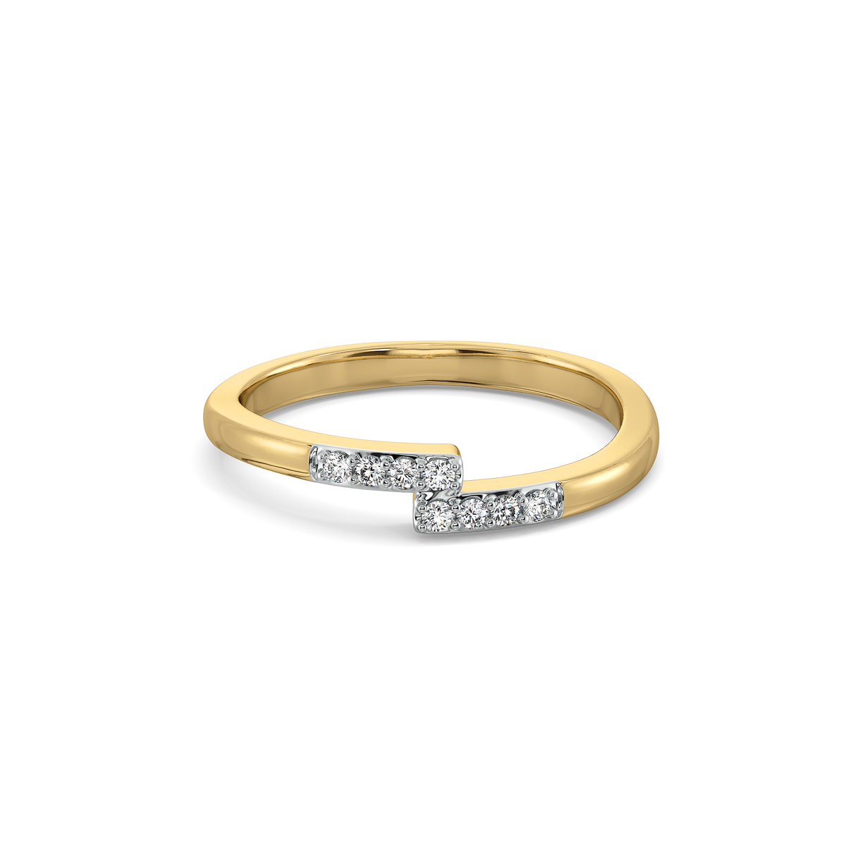 Timeless Gleam Fashion Ring- 18kt Gold Vermeil Lab Grown Diamond Ring