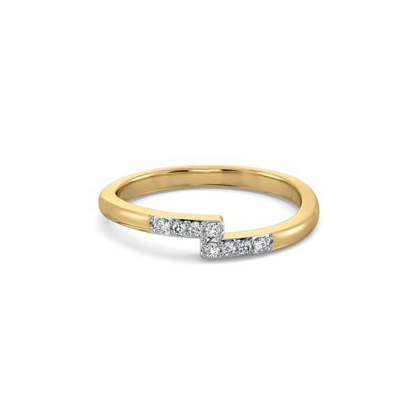 Timeless Gleam Fashion Ring 18k Gold Vermeil Lab Grown Diamond RingOnline - Lukson