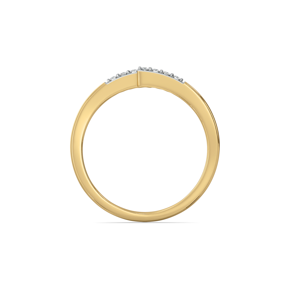 Timeless Gleam Fashion Ring- 18kt Gold Vermeil Lab Grown Diamond Ring