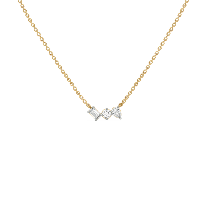Toi et Moi - 18kt Gold Vermeil Lab Grown Diamond Necklace