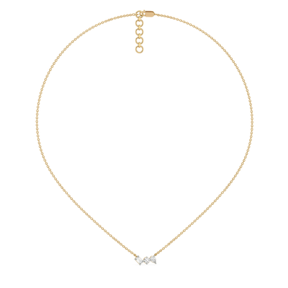 Toi et Moi - 18kt Gold Vermeil Lab Grown Diamond Necklace