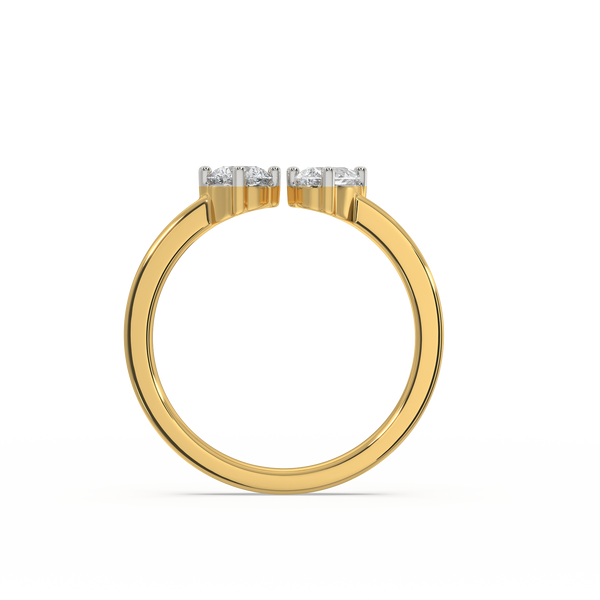 Lukson Toi et Moi Lab Grown Diamond Ring in India 