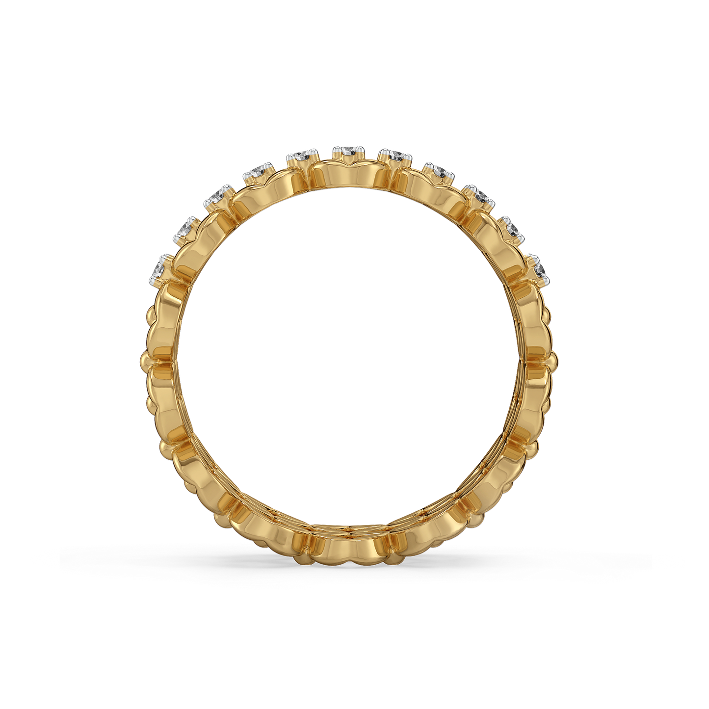 Twilight Cocktail Ring-18kt Gold Vermeil Lab Grown Diamond Ring