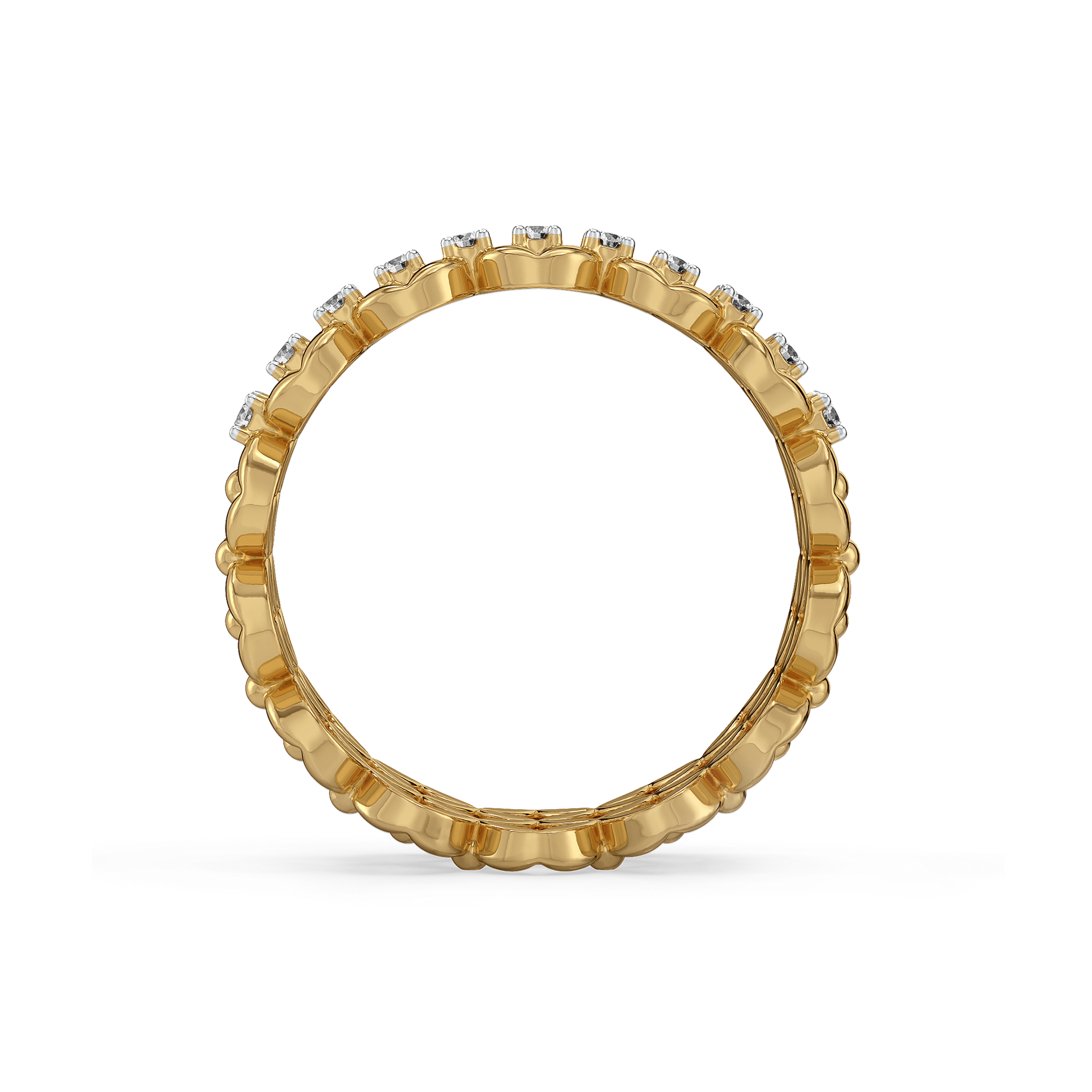 Twilight Cocktail Ring-18kt Gold Vermeil Lab Grown Diamond Ring