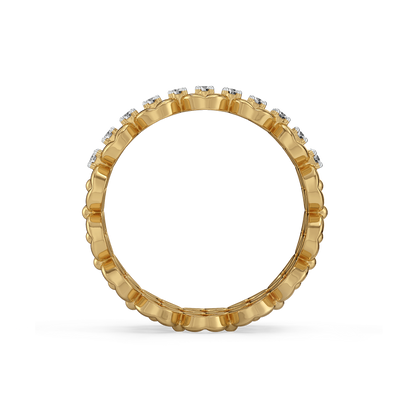 Twilight Cocktail Ring-18kt Gold Vermeil Lab Grown Diamond Ring