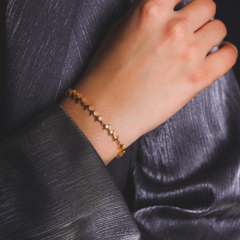 Twinkling Star - 18kt Gold Vermeil Tennis Bracelet