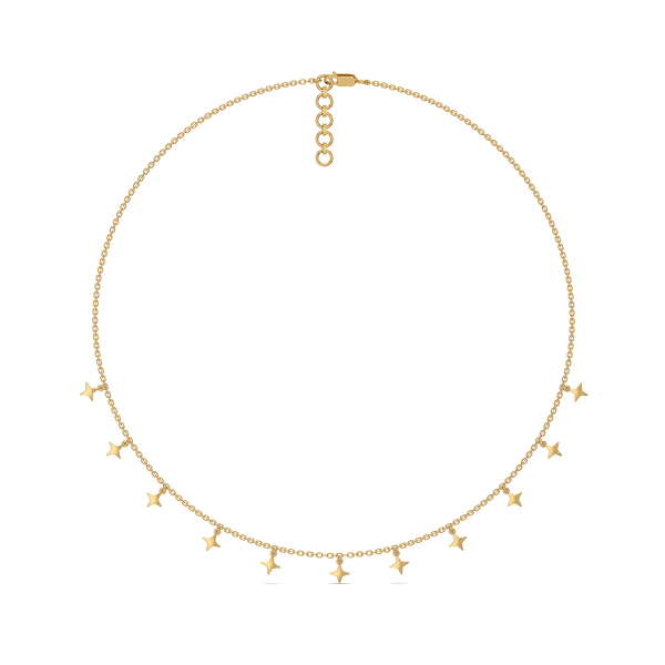 Twinkling Star Lab Grown Diamond Charm Necklace for Women - Lukson
