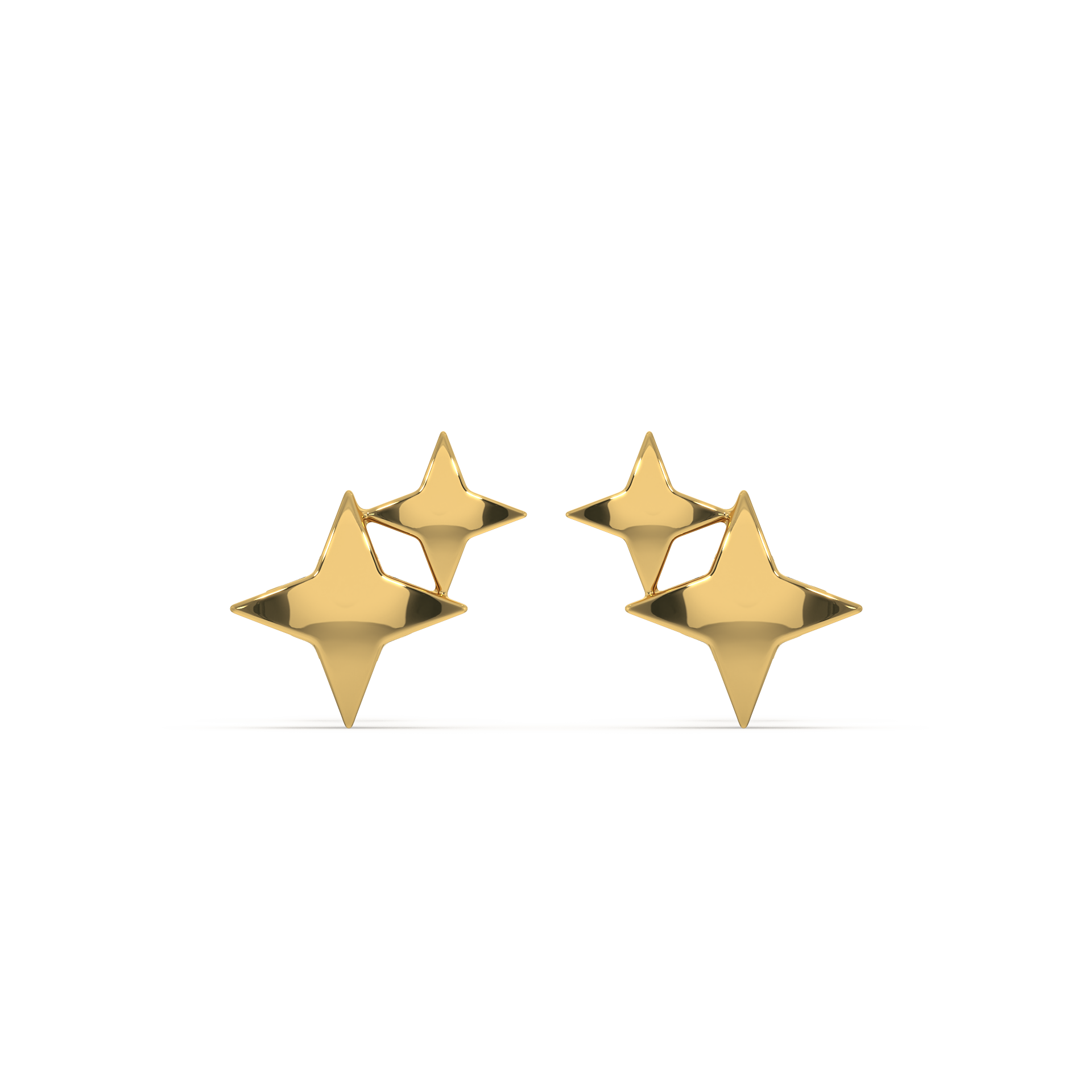 Twinkling Star Studs  - 18kt Gold Vermeil Earrings