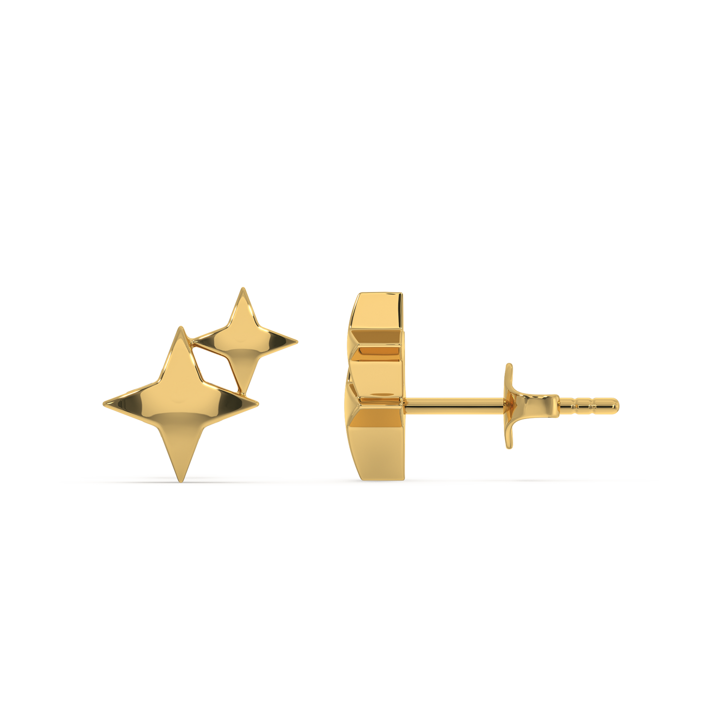 Twinkling Star Studs  - 18kt Gold Vermeil Earrings