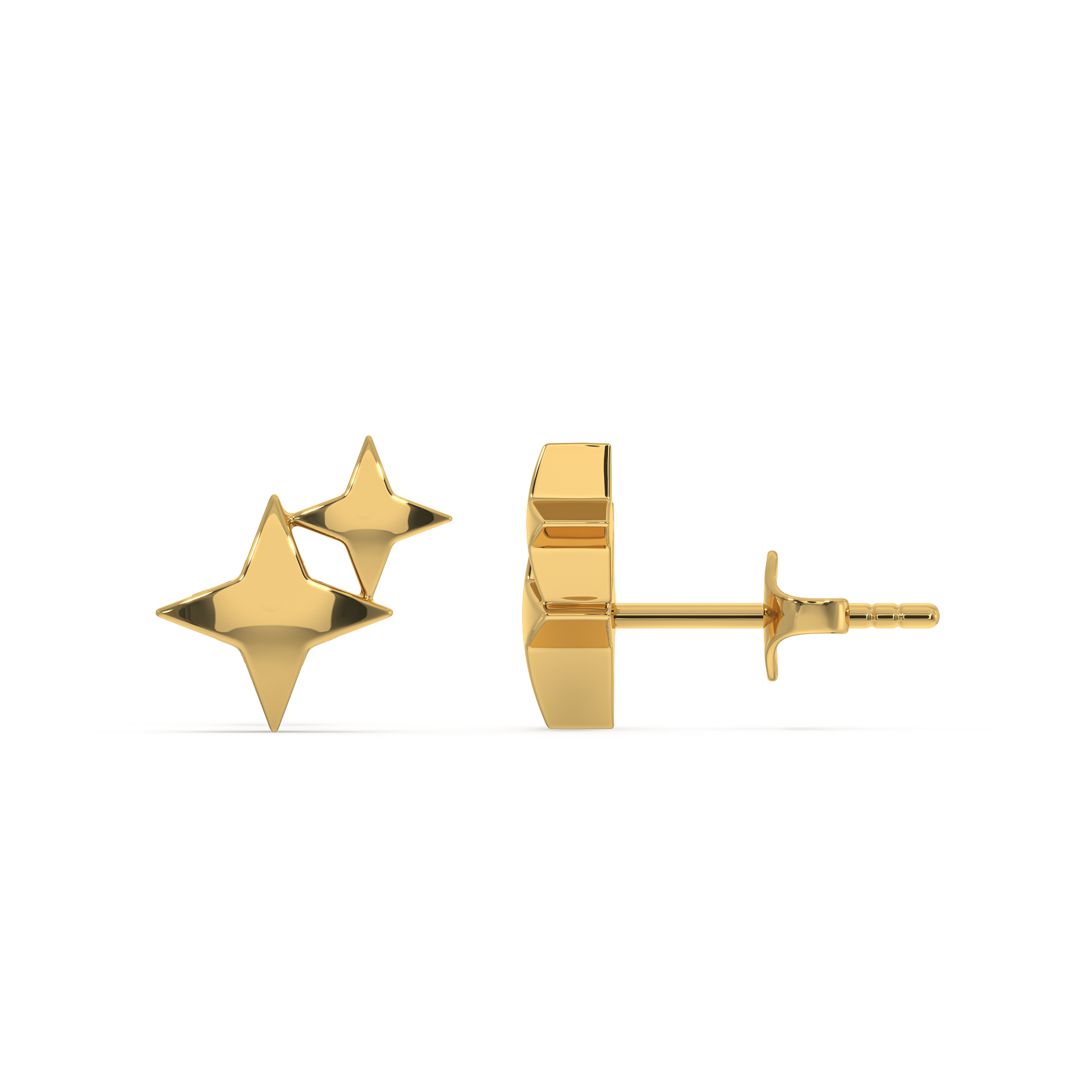 Twinkling Star Studs  - 18kt Gold Vermeil Earrings