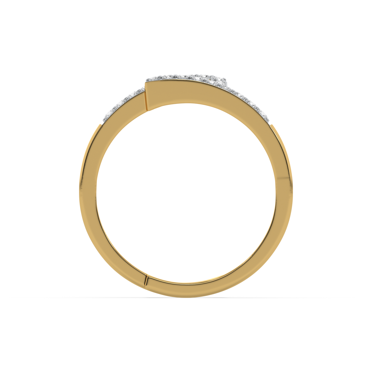 Urban Edge-18kt Gold Vermeil Lab Grown Diamond Ring