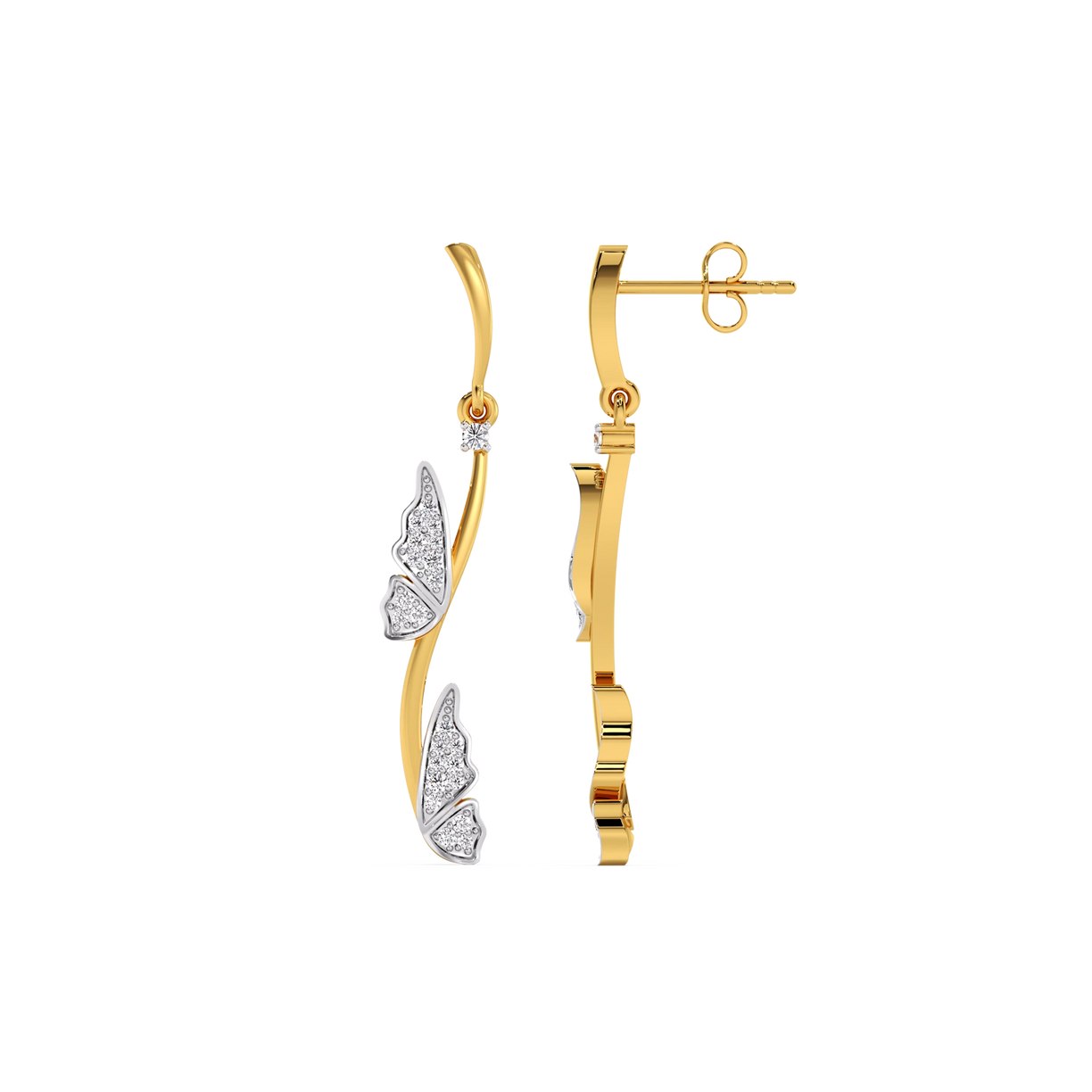 Lukson lab grown diamond lab earrings