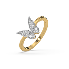 Winged Whimsy - Lab Diamond Fashion Ring