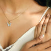 Winged Whimsy - Lab Grown Diamond Pendant Necklace Online- Lukson 