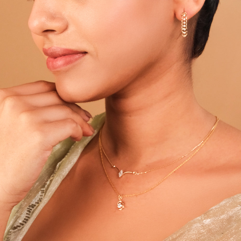 Celeste Dew - Pure Gold Lab Diamond Pendant