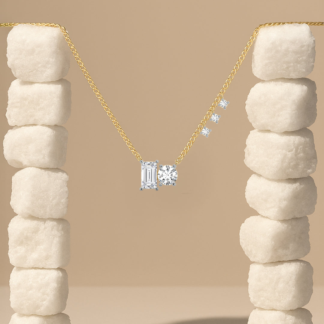 Baguette Brilliance - Lab Diamond Necklace