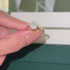 Oval Halo Lab Grown Diamond Solitaire Ring