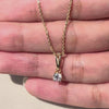 One & Only Pure Gold Lab Diamond Solitaire Pendant